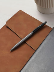 Cross Click Tuxedo Satin Metallic Gray with Black Appointments Ballpoint Pen | Luxury Gift For Men and Women