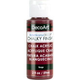 DECOART AMERICANA DÉCOR - CHALKY FINISH - ULTRA MATTE PAINT - 59 ML (2 OZ) BOTTLE - ROUGE (07)