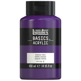 LIQUITEX BASICS ACRYLIC COLOUR - JAR OF 400 ML - DIOXAZINE PURPLE (186)