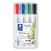 Staedtler Lumocolor 351 WP4 Bullet Tip Whiteboard Marker - Pack of 4 (Assorted)