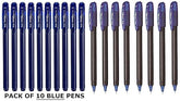 Pentel Energel Roller Gel Pen Set - Pack of 8 (Blue) Energel 0.5 Roller Ball Pen Set - Pack of 10 (Blue)
