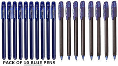 Pentel Energel Roller Gel Pen Set - Pack of 8 (Blue) Energel 0.5 Roller Ball Pen Set - Pack of 10 (Blue)