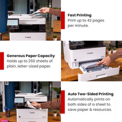 Canon imageCLASS MF465dw II Wireless Monochrome Laser Printer for Duplex Printing, White – Home Office, Small Office Printer with Print/Copy/Scan/Fax, 3 Year Limited Warranty, 42 PPM