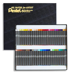 Pentel Crayons Professional Pass PTA-50D 49 Colors (White 2 Pack)