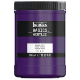 LIQUITEX BASICS ACRYLIC COLOUR - JAR OF 946 ML - DIOXAZINE PURPLE (186)