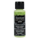 DECOART AMERICANA MULTI SURFACE SATIN ACRYLIC PAINT - 59 ML (2 OZ) - INCH WORM (563)