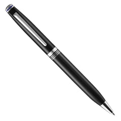 Lapis Bard Gift Set - Contemporary Black Ball Pen with Mayfair Leather Notebook