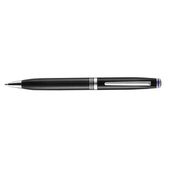 Lapis Bard Gift Set - Contemporary Black Ball Pen with Mayfair Leather Notebook