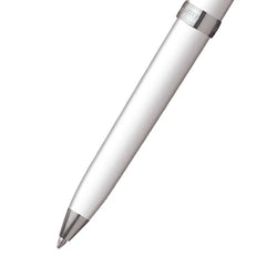 Sheaffer 9805 Prelude Mini Ballpoint Pen White With Chrome Plated Trim