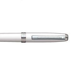 Sheaffer 9805 Prelude Mini Ballpoint Pen White With Chrome Plated Trim