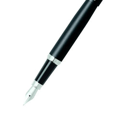 Sheaffer 9405 VFM Fountain Pen (Medium) Matte Black with Chrome-Plated Trim