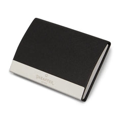 Sheaffer Gift Set 300 Ballpoint Pen with Business Card Holder Glossy Black with Chrome Trims