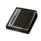 Sheaffer Gift Set VFM Ballpoint Pen with A6 Notebook Neon Blue with Chrome Trims