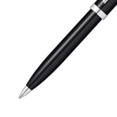 Sheaffer Gift Set 100 Ballpoint Pen with Business Card Holder Glossy Black with Chrome Trims