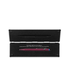 Caran D'Ache 849 Claim Your Style Ballpoint Pen - Burgundy