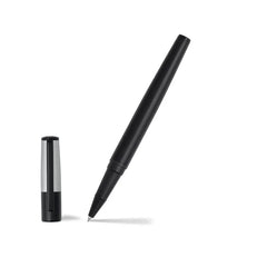 Hugo Boss Gear Minimal Rollerball Pen - Black And Chrome