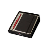 Sheaffer Gift Set VFM Ballpoint Pen with A6 Notebook Excessive Red with Chrome Trims
