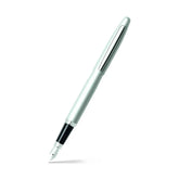 Sheaffer® VFM Strobe Silver Fountain Pen With Chrome Trims - Fine