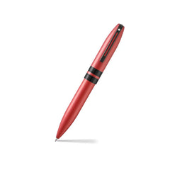 Sheaffer 9111 Icon Ballpoint Pen - Metallic Red with Glossy Black PVD Trim