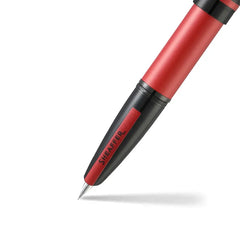 Sheaffer 9111 Icon Fountain Pen (Medium) - Metallic Red with Glossy Black PVD Trim