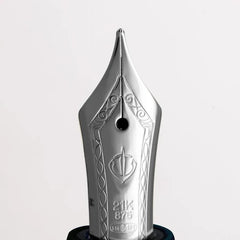 Sailor Professional Gear Veilio Fountain Pen (21K Broad) - Blue Green With Rhodium Trims