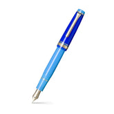 Sailor Professional Gear Quasar Fountain Pen (21K Broad) - Blue With Gold Trims