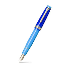 Sailor Professional Gear Quasar Fountain Pen (21K Broad) - Blue With Gold Trims