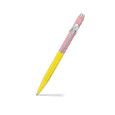Caran D'Ache 849 Bille Paul Smith Ballpoint Pen - Chartreuse Yellow And Rose Pink