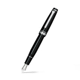 Sailor Professional Gear Slim Fountain Pen (14K Medium) Black with Rhodium-plated Trims