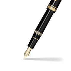 Sailor Professional Gear Realo Fountain Pen (21K Broad) Black with Gold Trims