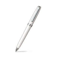 Sheaffer 9805 Prelude Mini Ballpoint Pen White With Chrome Plated Trim