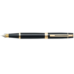 Sheaffer Gift 300 Fountain Pen (Medium) Glossy Black with Gold Tone Trim