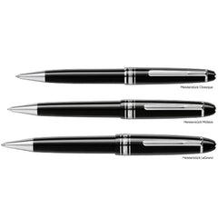 Montblanc 114185 Meisterstück Midsize Ballpoint Pen Black With Platinum Trims