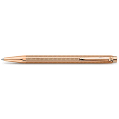 Caran d'Ache Ecridor Chevron Rose Gilded Ballpoint Pen Rose Gold