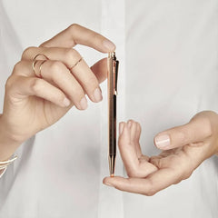 Caran d'Ache Ecridor Chevron Rose Gilded Ballpoint Pen Rose Gold