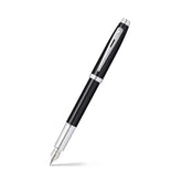 Sheaffer Gift 100 Fountain Pen (Medium) Glossy Black with Chrome-Plated Trim
