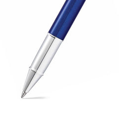 Sheaffer Gift 100 Rollerball Pen Glossy Blue with Chrome-Plated Trim