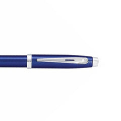 Sheaffer Gift 100 Fountain Pen (Medium) Glossy Blue with Chrome-Plated Trim