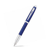 Sheaffer Gift 100 Fountain Pen (Medium) Glossy Blue with Chrome-Plated Trim