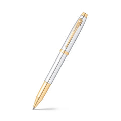 Sheaffer 9340 Gift 100 Rollerball Pen Bright Chrome with Gold Tone Trim