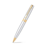 Sheaffer Gift 300 Ballpoint Pen Bright Chrome with Gold Tone Trim