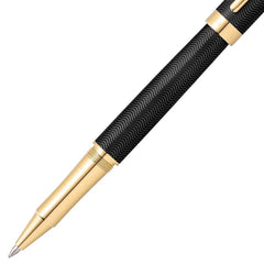 Sheaffer 9242 Intensity Engraved Rollerball Pen Matte Black with Gold Tone Trim