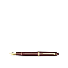 Sailor 1911 Large Fountain Pen (21K Medium) - Maroon with Gold Trims