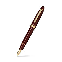 Sailor 1911 Large Fountain Pen (21K Medium) - Maroon with Gold Trims