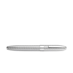 Sheaffer 9062 Legacy Engraved Chevron Pattern Rollerball Pen - Polished Chrome with Polished Chrome Trim
