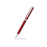 Sheaffer 9245 Intensity Engraved Translucent Lacquer Ballpoint Pen Red with Polished Black Trim