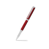 Sheaffer 9245 Intensity Engraved Translucent Lacquer Rollerball Pen - Red with Polished Chrome Trim