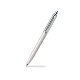 Sheaffer A 321 Sentinel Ballpoint Pen White and Brushed Chrome with Chrome-Plated Trim