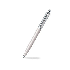 Sheaffer A 321 Sentinel Ballpoint Pen White and Brushed Chrome with Chrome-Plated Trim