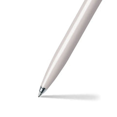 Sheaffer A 321 Sentinel Ballpoint Pen White and Brushed Chrome with Chrome-Plated Trim
